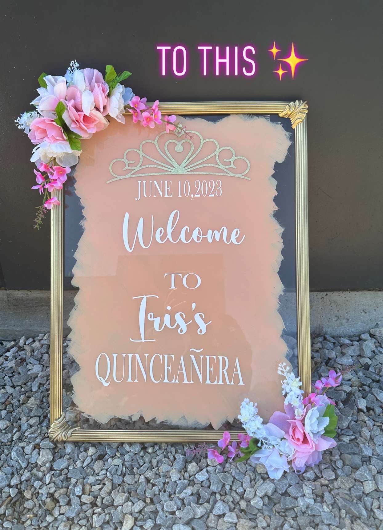 Custom Welcome Event Sign