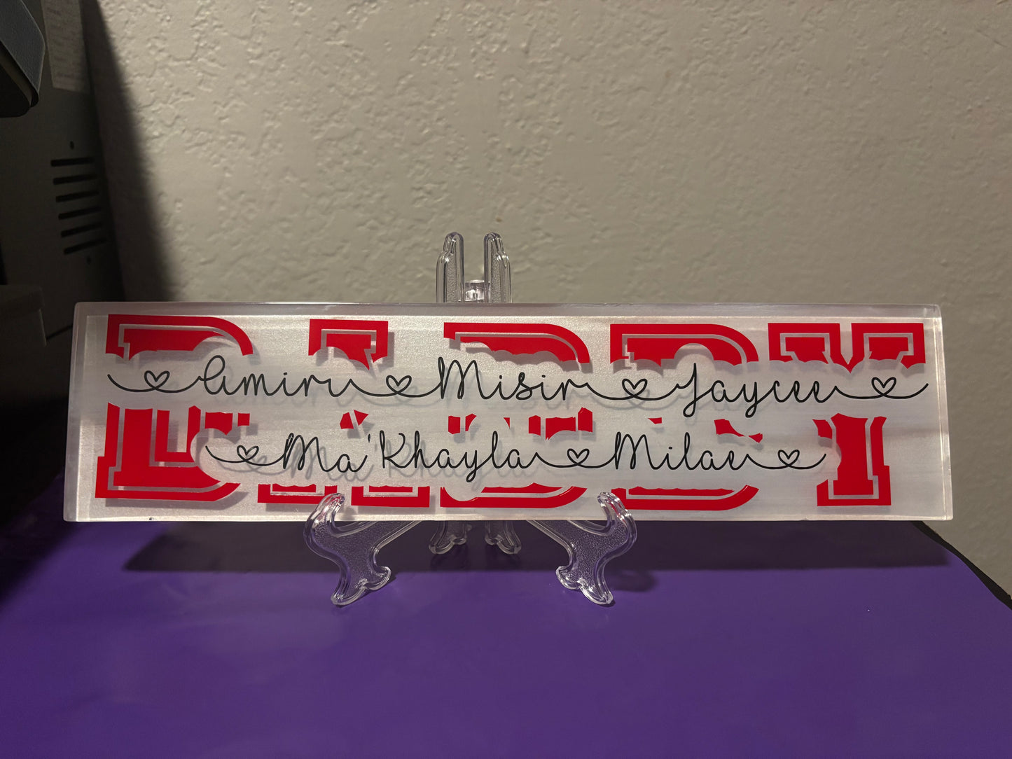 Daddy Father Plaque