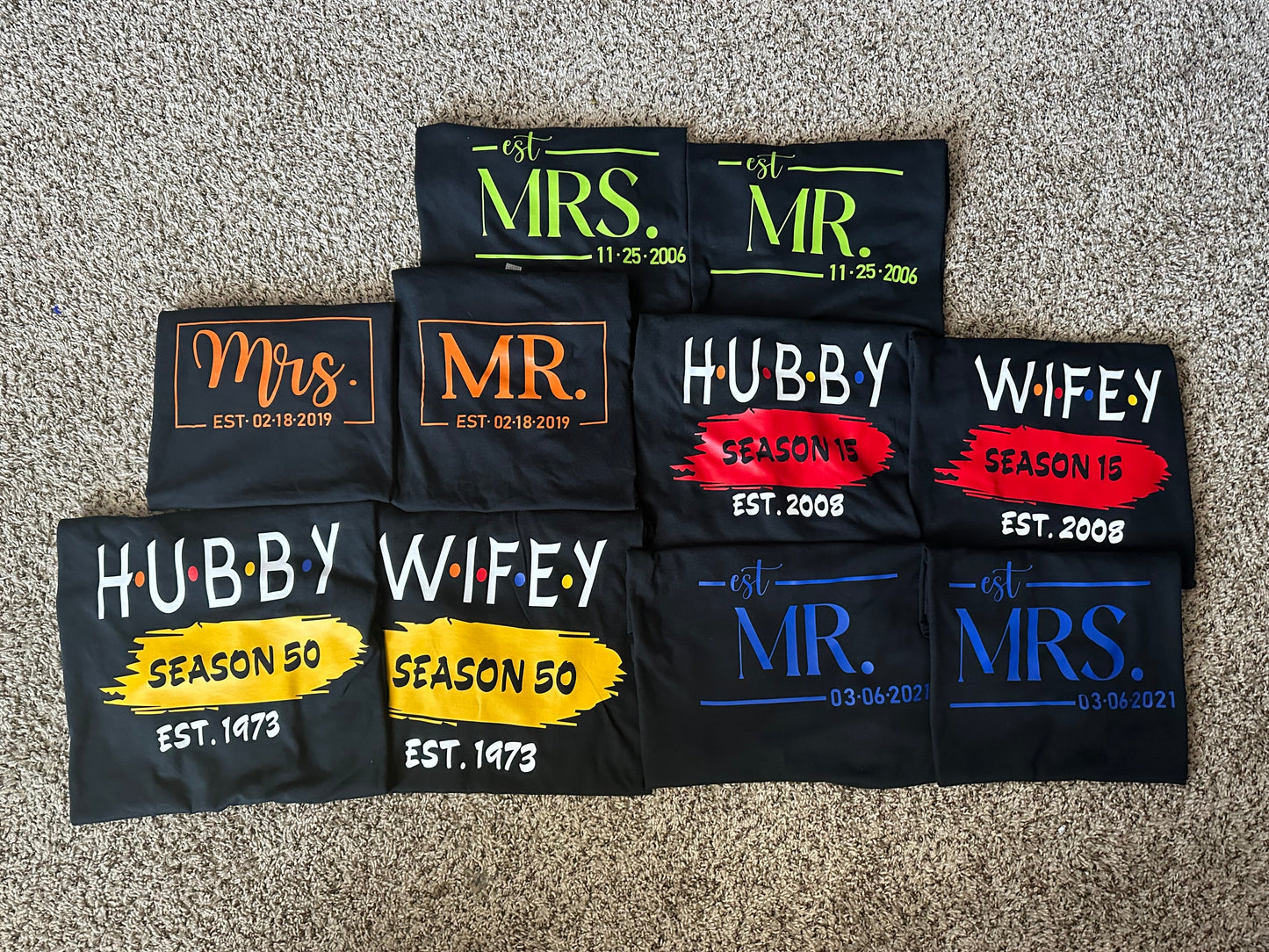 10 Adult Shirts