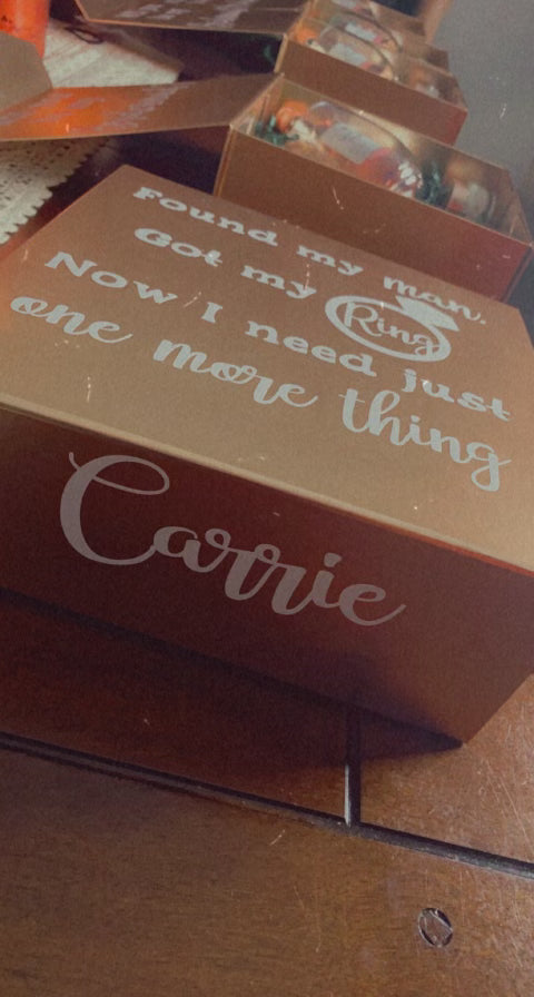 Custom EMPTY Bridesmaid Boxes