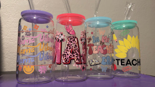 Custom 16oz Glass Cups